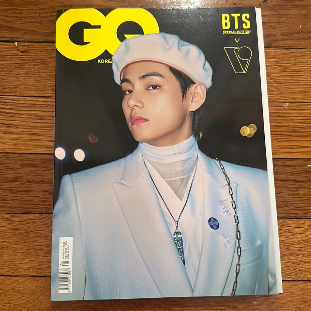 BTS V GQ Jan 2022 issue
